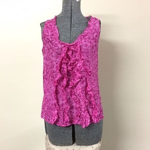 💰5/$25💰Loft Medium Petite MP Pink Floral Tank Top